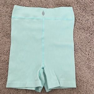 NWOT FREE PEOPLE PISTACHIO BIKE SHORTS